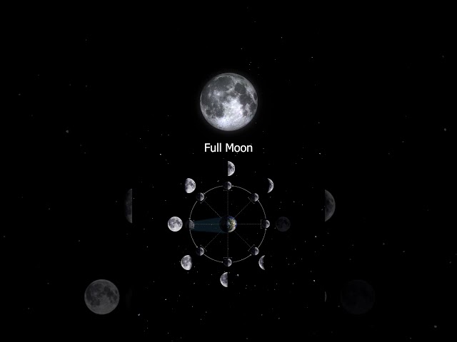 Moon Phases : Why does The Moon change its Shape #shorts #space #moon #moonphases #animation class=