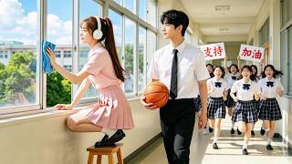 Cold academic genius rejected 100 girls, but fell in love with the girl who quietly cleaned windows.