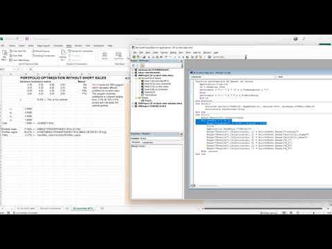 Solving for efficient frontier with no short sales (Q4) | Part 4/5