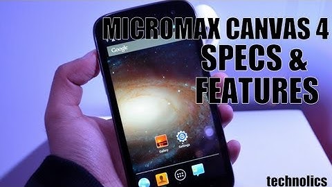 Micromax Canvas 4 A210 - First Hands On Review At Launch - Technolics