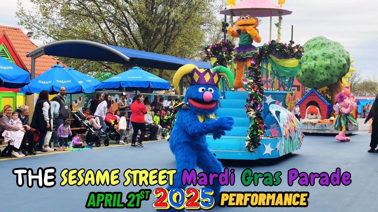 Final Sesame Street Mardi Gras Parade of 2025 Season | Sesame Place Philadelphia
