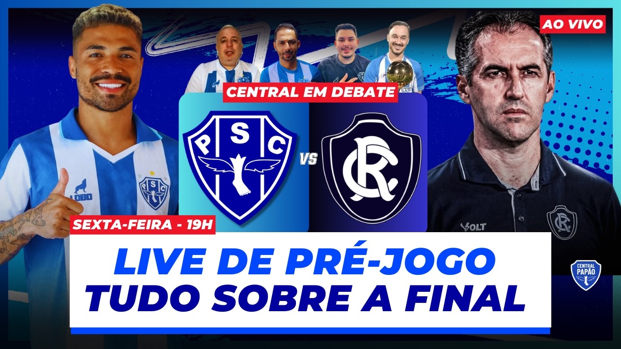 AO VIVO. PRÉ-JOGO RE-PA (jogo de Volta). ESCALAÇÕES, novo técnico no rival I CENTRAL PAPÃO