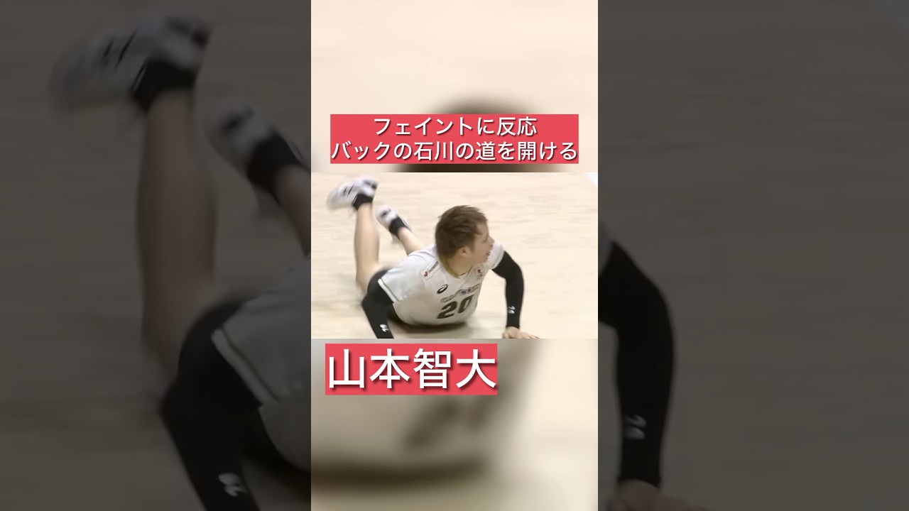 山本智大/石川の道を開ける！ #japanvolleyball #libero #バレーボール #リーグ #ワールドカップ #japan #volleyball #山本智大
