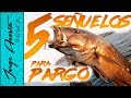 5 Señuelos para pescar PARGO - 2019