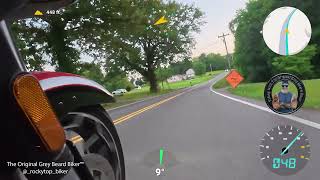 Riding with The Original Grey Beard Biker™ ~ Neon Moon 🎶🤠✌️