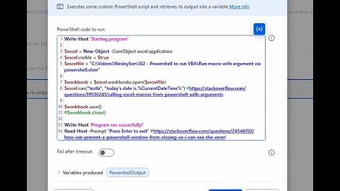 102 - Using PAD and PowerShell to execute VBA