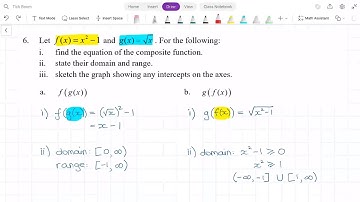 How to find the domain and range for composite functions