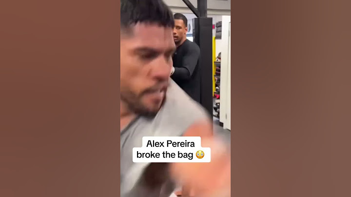 Pereira broke the bag 😳 (via alexpoatanpereira/IG)