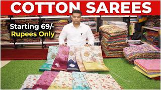 Cotton Sarees Wholesale Rs.69/- || JK Sarees || Wholesale Sarees || Low Price Sarees in Hyderabad