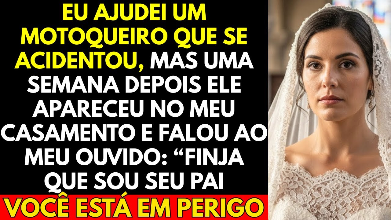 Eu Ajudei Um Motoqueiro Que Se Acidentou, Mas Uma Semana Depois Ele Apareceu No Meu Casamento.