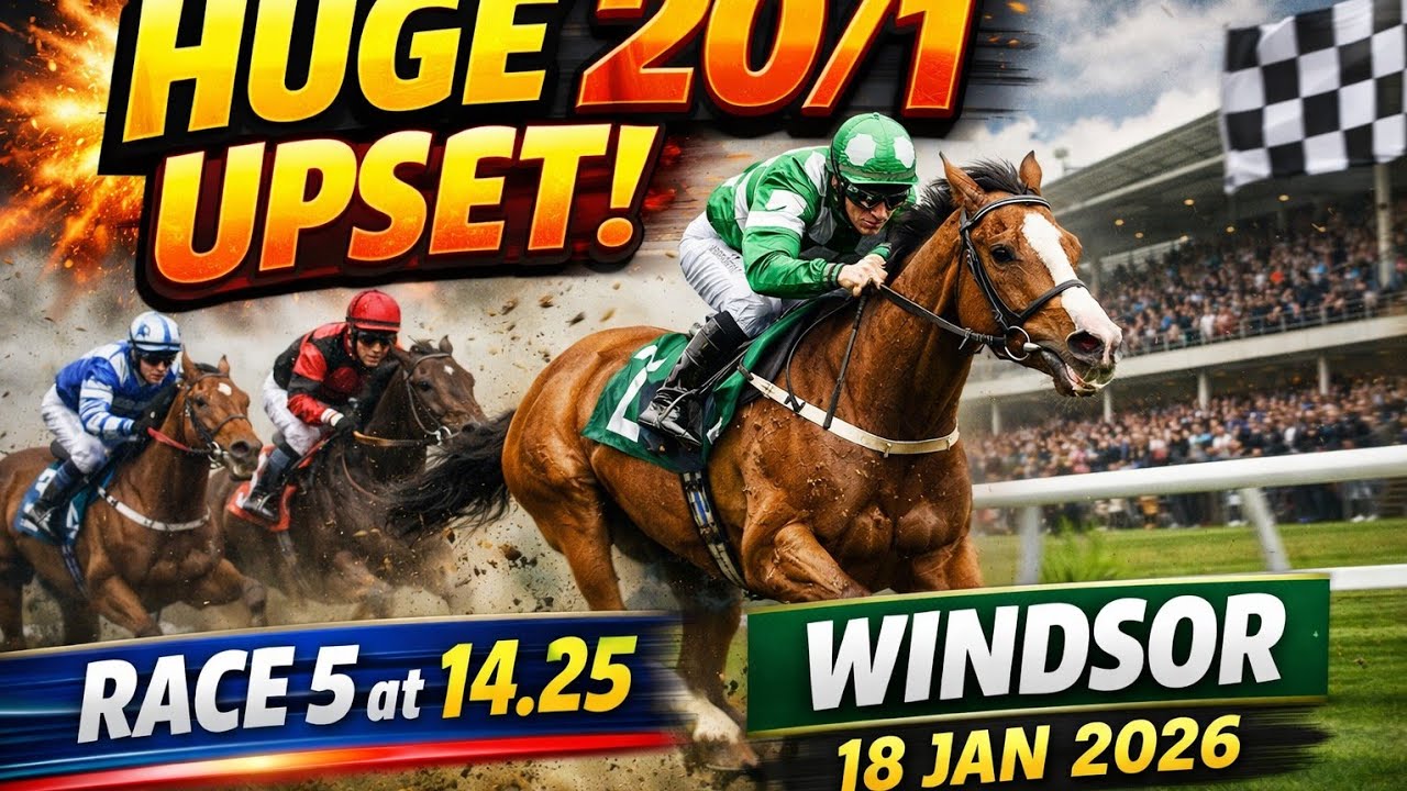Go To War Defies the Odds! 🏇 Dramatic Finish at Windsor (18 Jan 2026)