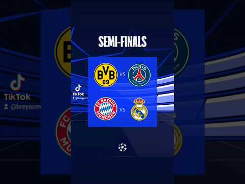 Semifinal #championsleague #europaleague #realmadrid #bayern #psg #dortmund #roma #astonvilla