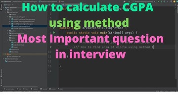 How to calculate CGPA using method | Most Important asked question in interview