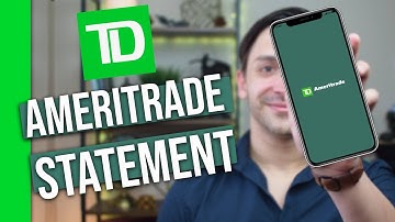 TD Ameritrade How To Find Your Statements