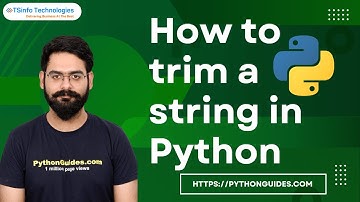How to trim a string in Python | Trim string in python