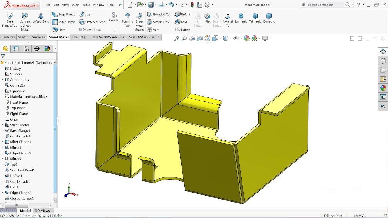 How to turn a parasolid flat-pattern into sheet metal ?