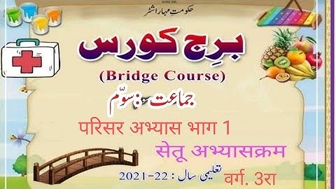 BRIDGE COURSE DAY 7 STD 3 EVS 1 جماعت سوّم ماحول کا مطالعہ7برج کورس دن