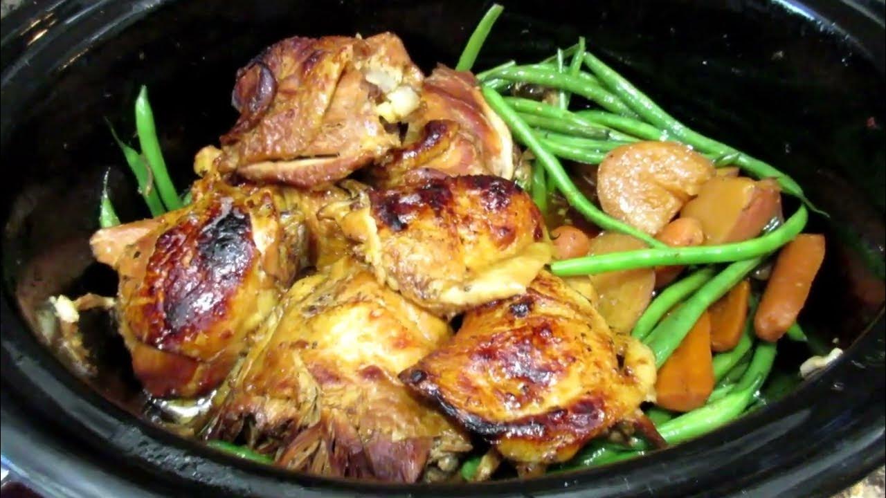 Grilled Spicy Chicken Legs Baked with Garlic, Rosemary and Thyme Stock Image - I