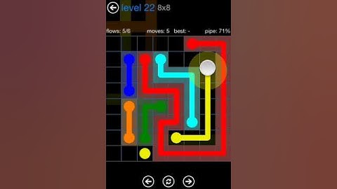 Flow Free 8x8 Level 22 walkthrough Bonus Pack
