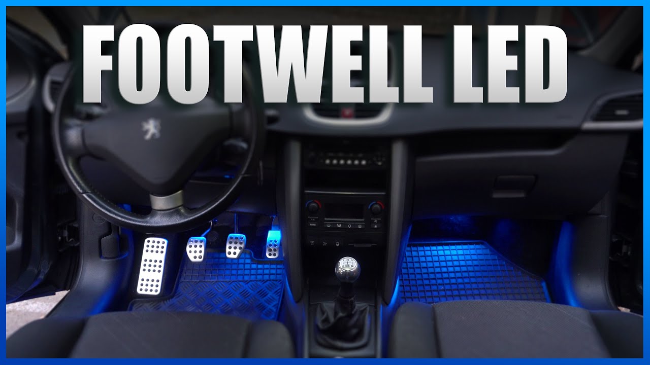 Peugeot 207 Footwell LED Lighting YouTube