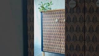 Modern Chic Cabinet Makeover-See How A Simple Pattern Using Decor Transfers Creates Style With Ease!