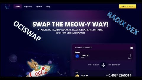 Ociswap   Radix Exchange