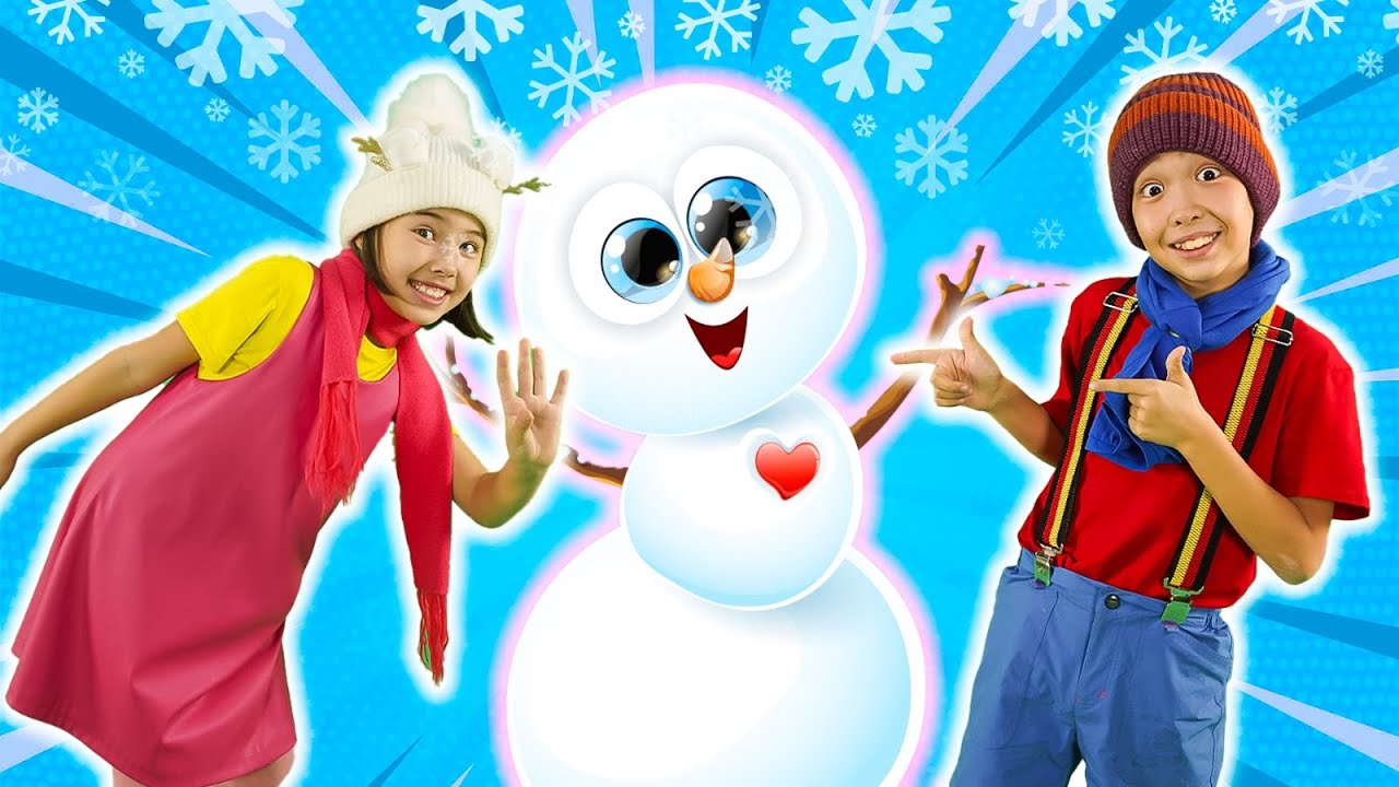 Let's Make A Snowman | Kids Winter Songs | Hokie Pokie Kids Videos ...