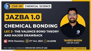 Valence Bond Theory for CSIR NET 2022 | Complete Chemical Bonding | JAZBA 1.0