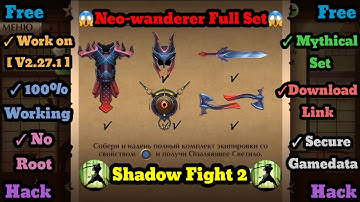 || Shadow Fight 2 Hacking | How To Get "Neo-wanderer Set" In Shadow Fight 2 (V2.36.0) For Free ||#13