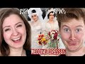 Married Couple Reacts to Wedding Dresses Through History by Safiya Nygaard