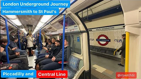 London Underground Journey: Hammersmith to St Paul’s Via Holborn