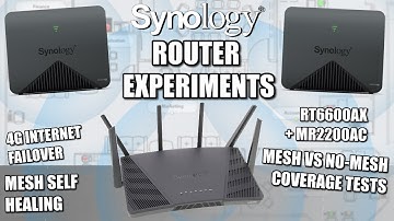 Synology RT6600ax & MR2200ac Mesh Tests & Experiments