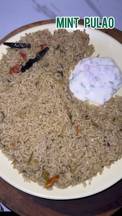 Pudina đŋ rice recipe | How to make mint rice | pudina pulao #pulao #pudina #pudinapulao