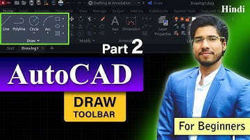 AutoCAD Draw Toolbars Explained with Examples | Mechanical, Civil, Arch | PART 2