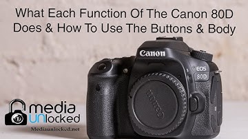 What Each Function Of The Canon 80D Does & How To Use Them Part 1 The Buttons & Body