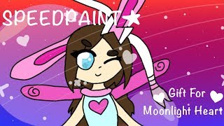 [SPEEDPAINT] Moonlight Heart (Gift)