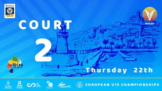 EUROPEAN U15 CHAMPIONSHIPS BADMINTON 2022 - Day 3 - Court 2 - Semifinals