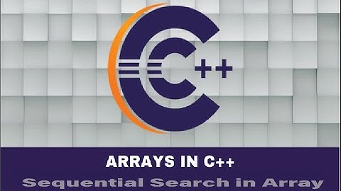 Sequential / Linear Search in array in C++ -Urdu/ Hindi