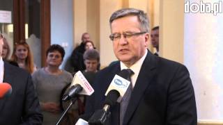 Prezydent Bronisław Komorowski W Lądku-Zdroju