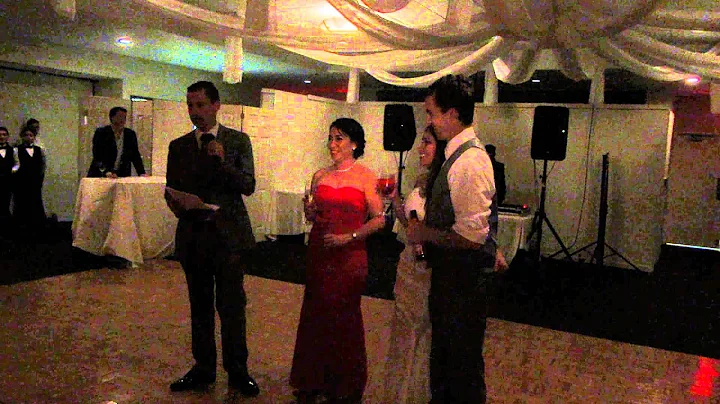 Toasts for Timothy and Maria Murphy's wedding.