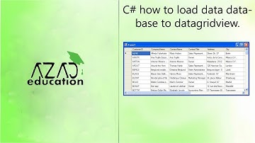 C# load data database to data grid view using SQL command