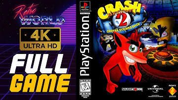 Crash Bandicoot 2 (PS1) | 100% All Gems  | Playstation Longplay | No Commentary 4K