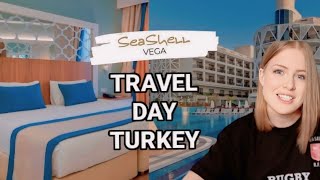 TRAVEL DAY to Seashell Vega resort (Side crown sunshine) hotel Side Turkey with ROOM & HOTEL TOUR