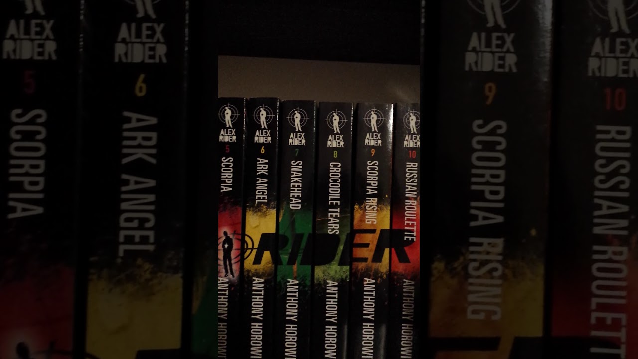 My Alex Rider Collection but Stormbreaker is in my bag
