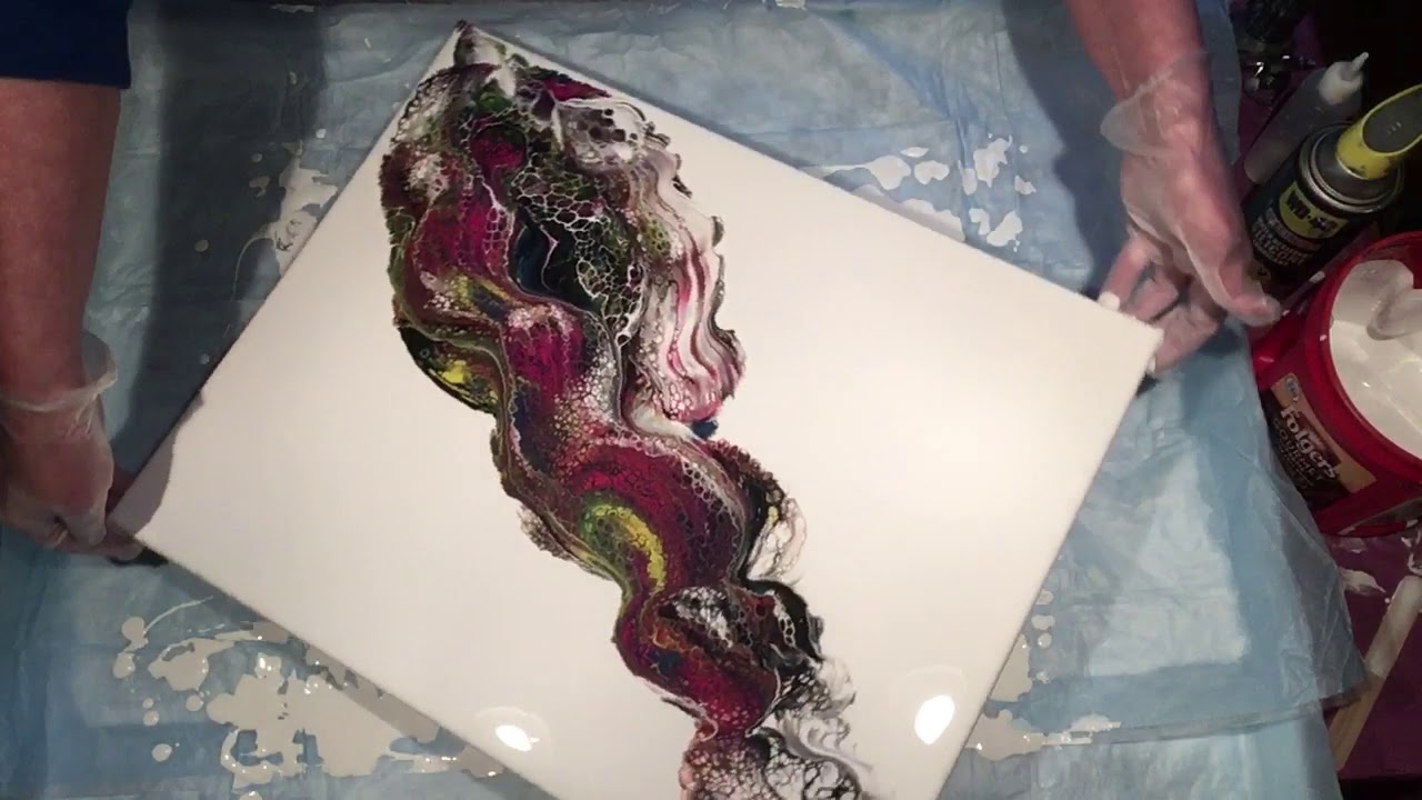 (045) Flip and Drag Acrylic Pouring Airbrush - YouTube