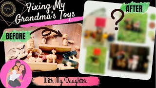 Fixing My GRANDMA’S Old Toys To Make Some Home Decor| Crafting with my DAUGTHER| GADAC DIY |New Try!