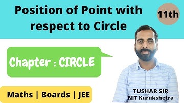 Position of point with respect to circle | Circles | JEE | Boards | Marker Point