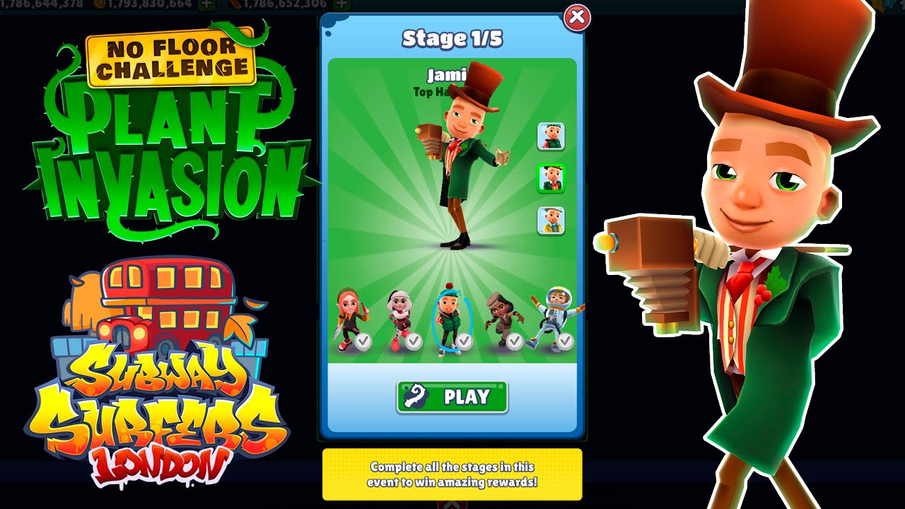 Subway Surfers Plant Invasion: No Floor Challenge in LONDON 2023