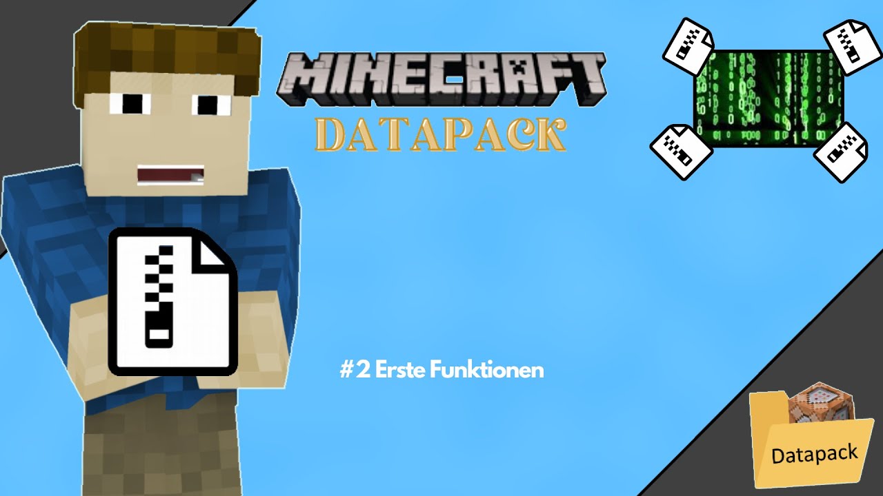Minecraft Data Pack Coding Erste Funktionen - Minecraft 1.19 Datapack Coding Serie #2 - YouTube