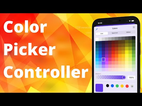 Color Picker Controller in UIKit (Swift 5, Xcode 12, 2021) - iOS Development for Beginners